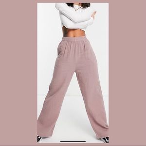 NWT ASOS DESIGN cheesecloth pull on sweatpants